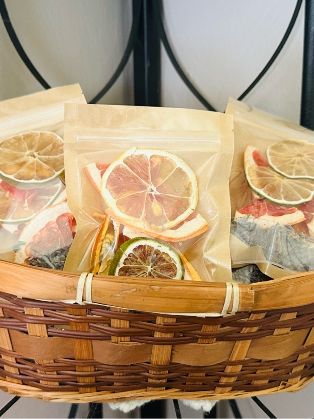 Dried Citrus Decorative Mix - Assorted Yellow, Green, Pink